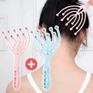 ( )홈케어 휴대용 마사지기 두피 얼굴 이마 다용도 간편 지압볼 1+1