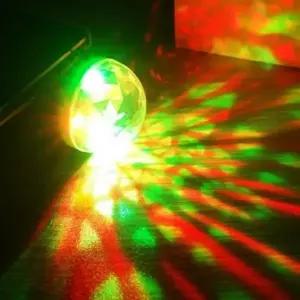 ( )휴대용 LED 노래방 라이트 조명 파티용 미니 미러볼