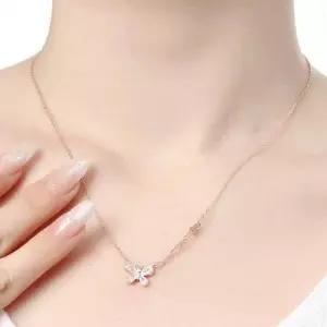 나비목걸이 은목걸이 실버목걸이 여자친구선물 WFFTO70