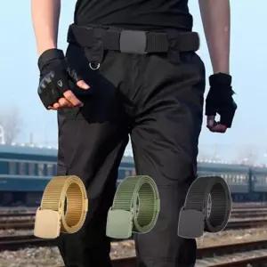 천 가벼운 청바지 패브릭 버클 등산 벨트 학생 캐주얼