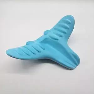 ( )나비형 시원한 목베개 안마기 목 지지 쿠션 마사지 기능 휴대용 여행 사무실 사용