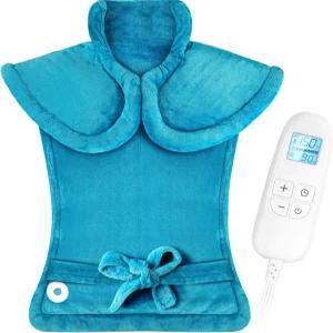 목과 어깨 및 허리 를 위한 전기 온열 패드 3개의 발열 레벨과 타이머 자동 꺼짐이 있는 24 x33 대형 ETL
