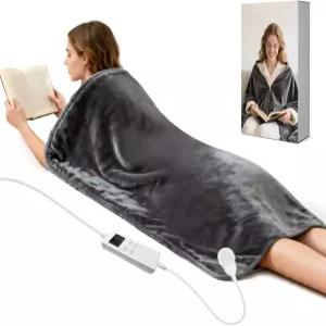 요통 기간 동안 경련 를 위한 초대형 온열 패드 킹 사이즈 59x27 전신 랩 전기 착용 가능한 2인치 XXL 발열