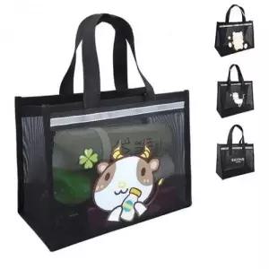 휴대용 빅사이즈 파우치 목욕가방 메쉬 귀여운 샤워