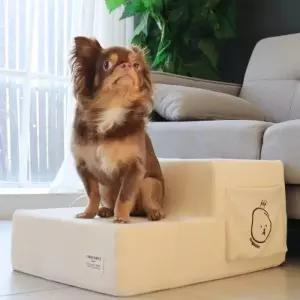 초코펫하우스 반려견 계단 슬개골 보호 오가닉 스텝 2단