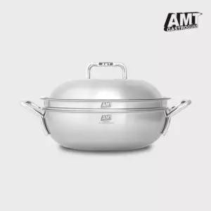 AMT 인덕션 파티웍 32cm 샤프 316Ti 스텐 통5중 찜냄비