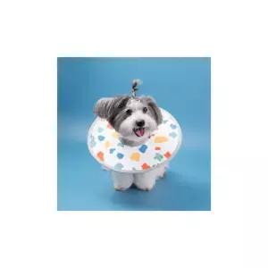 세븐펫 강아지 고양이 중성화 목보호대 초경량 에어 넥카라 미용 깔대기 1개 넥카라 S