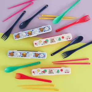 데일리라이크 직장인 어린이 학생 휴대용 수저 젓가락 포크 세트