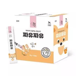 펫어스 강아지 스프죽 짜먹는간식 대용량 짜유짜유 연어 60개입 1각