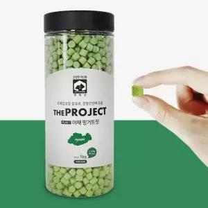 펫러닝 강아지 간식 노즈워크 더프로젝트 핑거트릿 져키 야채 1.1kg 1개