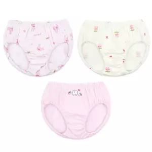바풀 MK SS68-09 아동팬티 3매입 여아 순면 속옷 유아 아동 주니어 삼각 팬티