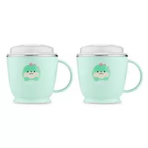 에.디.슨 유아컵 흘림방지 스텐 빨대컵 물컵 180ml 공룡