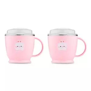 에.디.슨 유아컵 뚜껑컵 스텐 빨대컵 물컵 180ml 토끼