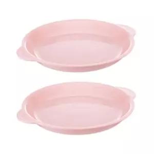 에.디.슨 유아 키즈 식기 플레이트 접시 간식 핑크 X2
