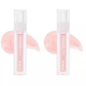 잉가 젤리풀 샤인 립 글로스 플럼퍼 피치 후르츠 X2개