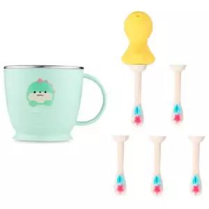 에.디.슨 스텐 유아 양치 물컵 미세모 칫솔 리필형 세트