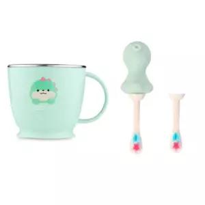 에.디.슨 양치컵 스텐 칫솔 세트 어린이집 준비물 민트