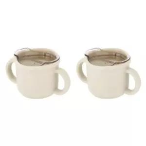 에.디.슨 유아컵 자기주도 연습용 물컵 크림 150ml X2