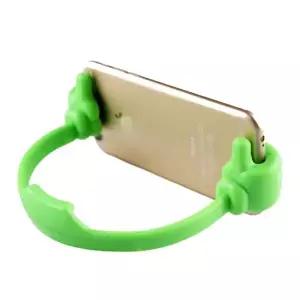 (색상 랜덤발송)휴대용 탁상용 책상용 손모양 스마트폰 핸드폰 거치대 누워서 침대 휴대폰 촬영 메탈