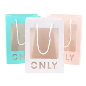 ONLY 투명창 쇼핑백 (대형) X10개 종이백 종이가방