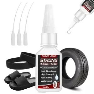 고무 타이어 씰 개스킷 신발 밑창 호스 헤비 듀티 방수 미끄럼 방지 캡 내열성(드롭퍼 3개 포함)