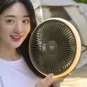 무선 휴대용 캠핑용 선풍기 LED램프 BLDC모터 리모컨 써큘레이터 타프팬 전용가방 대형팬