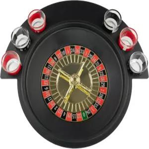 스핀 투 윈 꽤 이상한 참신함 샷 글래스 룰렛 세트 6잔 2볼 파티 페이버릿 그룹에게 완벽한 지름 11.25인치