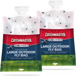 캐치마스터 프로 시리즈 일회용 플라이백 2팩 야외 가정용 플라이 트랩 벌레잡이 및 날아다니는 곤충