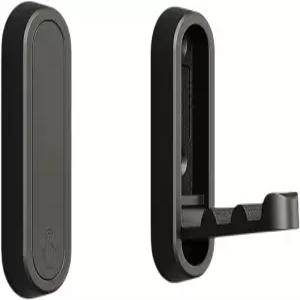 접이식 코트 후크 보이지 않는 벽 단일 걸이용 스카프 모자 목욕 가운 열쇠 가방(블랙)