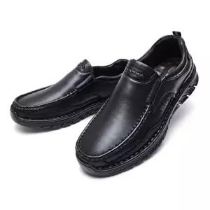 남성 소가죽 편한 캐주얼 컴포트화 슬립온 구두 운동화  (2color)