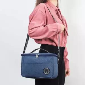 끈있는 어깨끈 사이드포켓 크로스백 스퀘어 보냉백  보냉가방 도시락가방 캠핑 낚시 피크닉 쿨러백