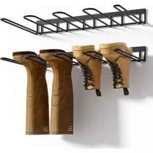 [생활] 정리 장화 진열대 2p 벽행거 철제행거 거치대 작업대 선반 걸이 벽 신발