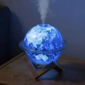 ( )USB 무드등 가습기 지구 탁상용 미니 가습기 캠핑 글램핑