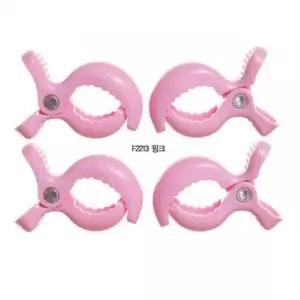 ( )커버 클립 고정집게 유모차 유모차 학생 담요집게 4P 레져 핑크 판촉물 모포 캠핑