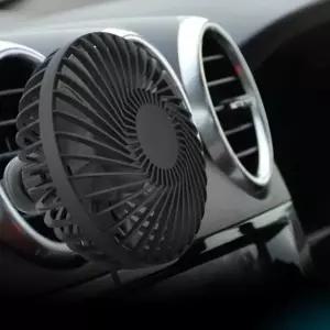 ( )미니 차량용 USB 선풍기 써큘레이터 송풍구거치 7엽날개 사선커버 휴대용 서큘레이터