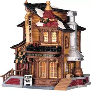 르맥스 크리스마스 빌리지 루시 초콜릿 가게 배터리 작동 LED - 45052