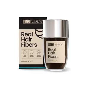 가늘어지는 모발을 위한 헤어 일루전 다크 브라운 리얼 섬유 - 100 천연 텍스처 비합성 여성 및 남성을