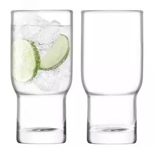 LSA 유틸리티 하이볼 글라스 클리어 390ml 2P 세트