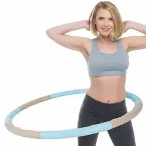 아이워너 중량 훌라후프 빅소프트 블루 1.5kg 1P 뱃살 지압 운동 마사지