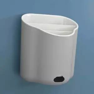 심플수저함 물빠짐수저꽂이 그레이 물빠짐수저통 주방수저통 가정용수저통