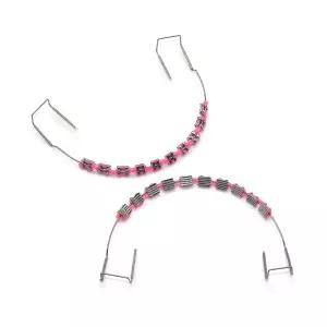 SEAVERRS 1팩 임시 치아 장식 금속 와이어 브래킷 및 교정용 리자처 타이 치과 학생들이 연습할 수 있는