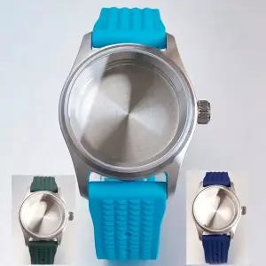 호환 20ATM 파일럿 36mm39mm 다이빙 시계 케이스 스트랩 세트 NH35 NH36 ETA2824 PT5000 미요타 8215 무브