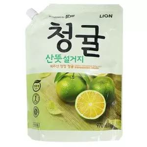 샤인빈 청귤 산뜻 설거지 970ml(리필용)