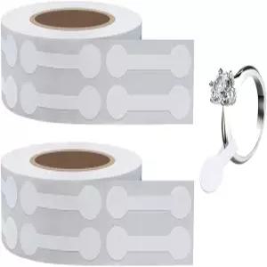 1000PCS 주얼리 가격표 스티커 가격 화이트 블랭크 중소기업 의류 링 목걸이 귀걸이 식별 라벨(화이트)