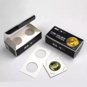 전문가 동전 수집 코인 케이스 보관 종이 홀더 50장