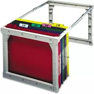 펜다플렉스 레터/리걸 플라스틱 스냅투게더 걸이 폴더 프레임 길이 24-27인치 상자 1개(04441) 실버