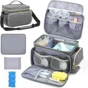 스펙트라 S1 및 S2용 SLINRKE 유방 펌프 가방 - 얼음 팩 방수 매트가 포함된 펌핑 백 업무 여행 가족용