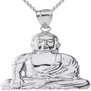 클래다 골드 패션 925 스털링 실버 불교 명상 선불 펜던트 목걸이 1.37