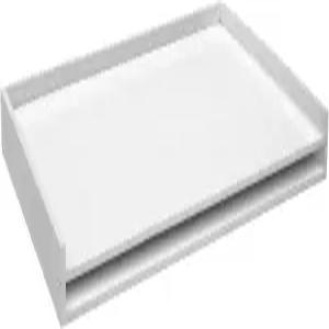 유노트 2팩 거대 스택 트레이 26인치 x 39인치 화이트 파인 헤비 듀티 플랫 파일 정리함 종이 문서 포스터