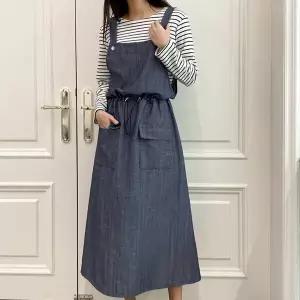 [에이치스타일](DK)청멜빵건빵OPS 봄 여성 데님 원피스